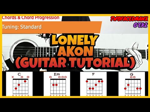 Akon - Lonely "EASY" (Guitar Tutorial)