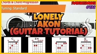 Akon - Lonely "EASY" (Guitar Tutorial)
