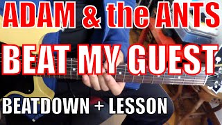 Adam and the Ants - Beat My Guest - Guitar Tutorial