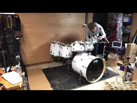 PDP Concept Series 7 piece Drum Kit UNBOXING and SET UP!!!