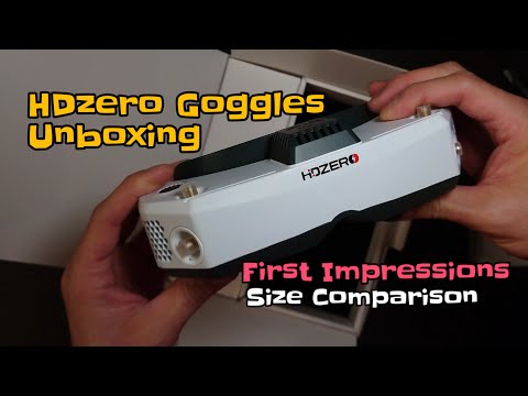 #hdzero fpv goggles. Unboxing, First impressions and Size comparisons