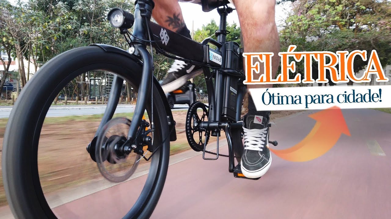 BICICLETA ELÉTRICA de MÉDIO porte, DOBRÁVEL, em ALUMÍNIO e com ÓTIMO DESEMPENHO para cidade!