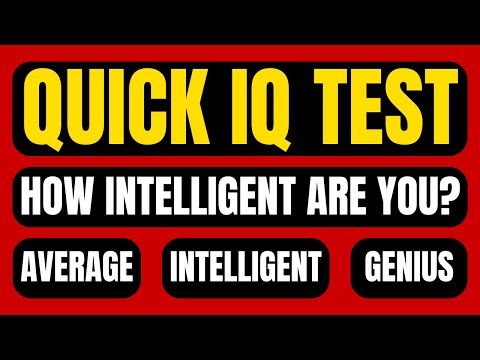 Genius Only IQ Test - How Intelligent Are You?