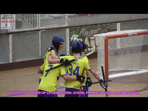 20240204 CP MIERES-CP LA CORREDORIA JUVENIL PROMOCION 01 GOL DE RUBEN GUDIN MENENDEZ