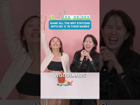 Name All MRT Stations With No 'E' In Its Name! #mrt #lifeattsl #train