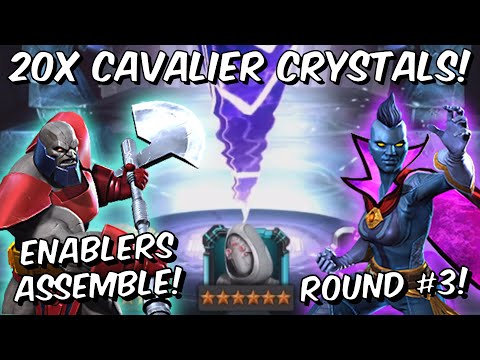 20x 6 Star Sorcerer Supreme Cavalier Crystal Opening Round #3!! - Marvel Contest of Champions
