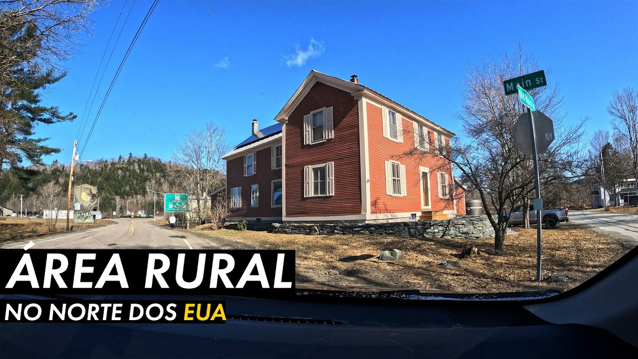 Dirigindo no Interior dos Estados Unidos | Uma Típica Cidade Rural Americana