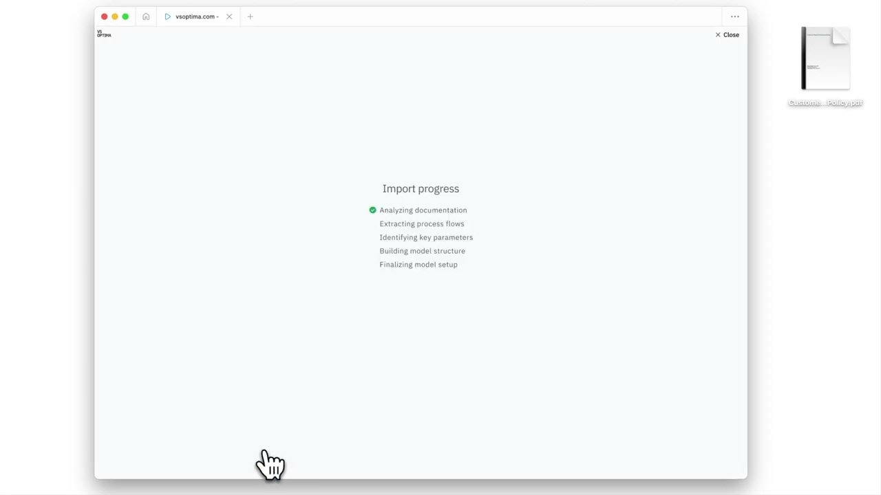 VSOptima Prototype - Text to model