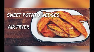 How to Make Air Fryer Potato Wedges | Sweet Potato Wedges | Ninja Foodi Air Fryer