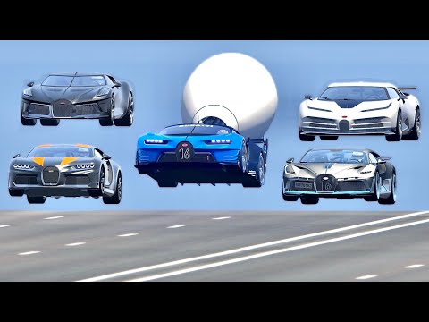 Bugatti Vision GT with Boeing Turbine Engine vs Bugatti Hypercars - Drag Race 20 KM