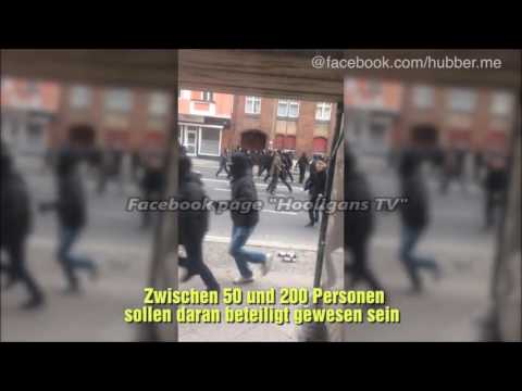 Fight before Hertha BSC vs. Eintracht Frankfurt 25.02.2016