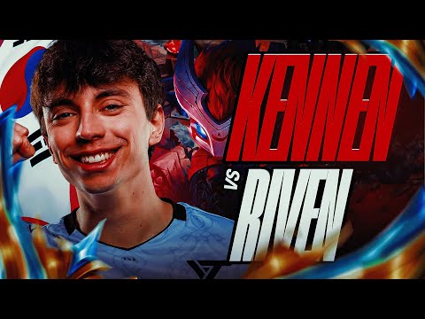 WORLD'S BEST RIVEN VS WORLD'S BEST KENNEN FOR RANK 9 KR - Kennen vs Riven