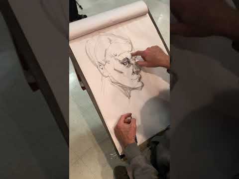 Tim Gula Quick head drawing from the imagination demo