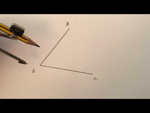 Construction - Bisect an angle