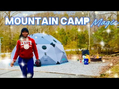 Ice Fishing Tent Turned GLAMPING SUITE❄️🏕️✨