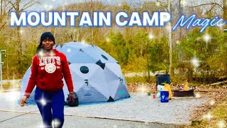 Ice Fishing Tent Turned GLAMPING SUITE❄️🏕️✨