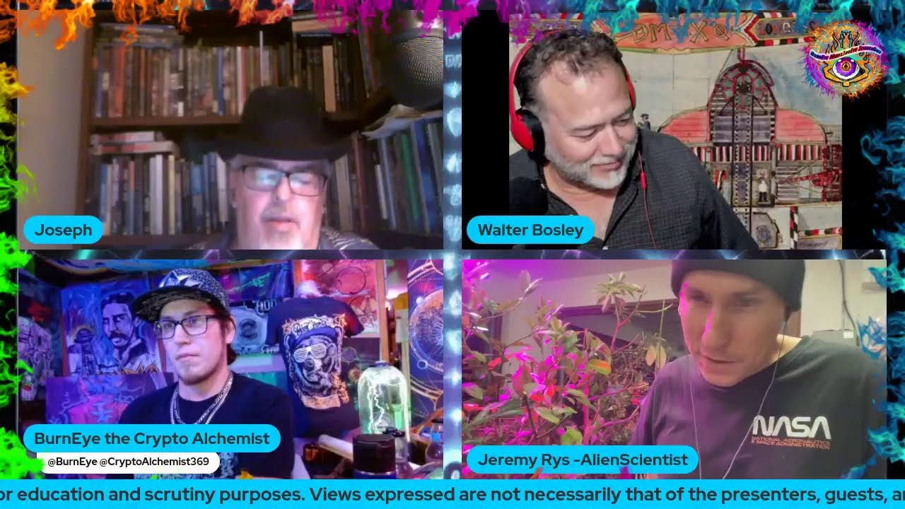 Walter Bosley Live with Crypto-Alchemist and Alien Scientist - YouTube