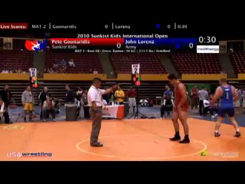 Sunkist Open - Greco - 96kg Semifinals - Pete Goundaridis vs. John Lorenz