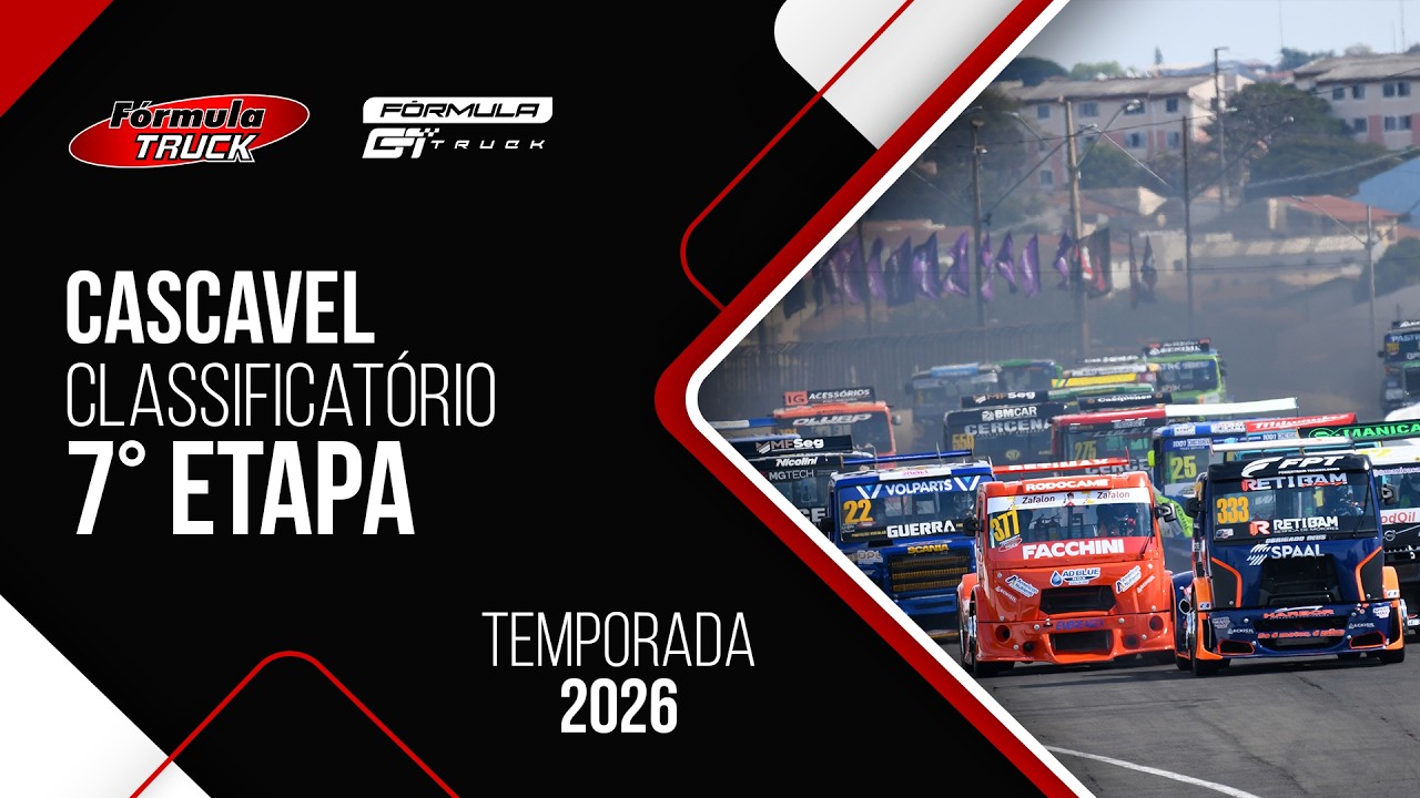 FÓRMULA TRUCK 7º ETAPA | CASCAVEL - CLASSIFICATÓRIO  | 2026 AO VIVO | GT