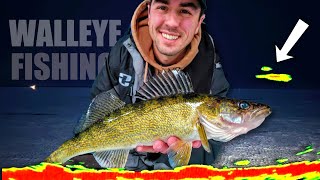 Ice Fishing for Golden Walleyes (Overnight Camping in Walleye Heaven!)