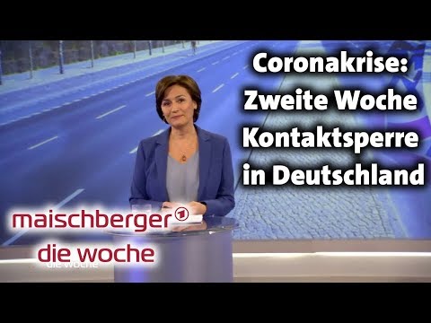 Coronakrise: Zweite Woche Kontaktsperre in Deutschland - maischberger. die woche 01.04.2020