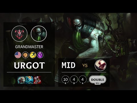 Urgot Mid vs Lee Sin - NA Grandmaster Patch 11.9