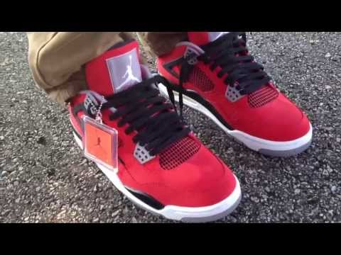 jordan 4 toro on feet