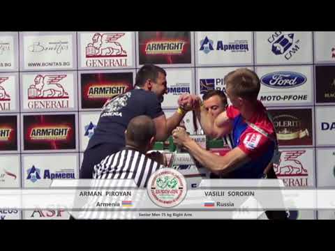 Vasilii SOROKIN (Russia) vs Arman PIROYAN (Armenia) - XXVIII EUROARM 2018
