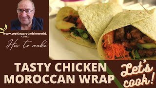 Delicious Summer Chicken  Wrap | Chicken Mushroom And Honey Mustard Dressing |