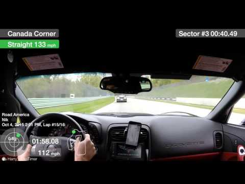 Thumbnail for C6 Z06 Running with two 991 GT3s at Road America