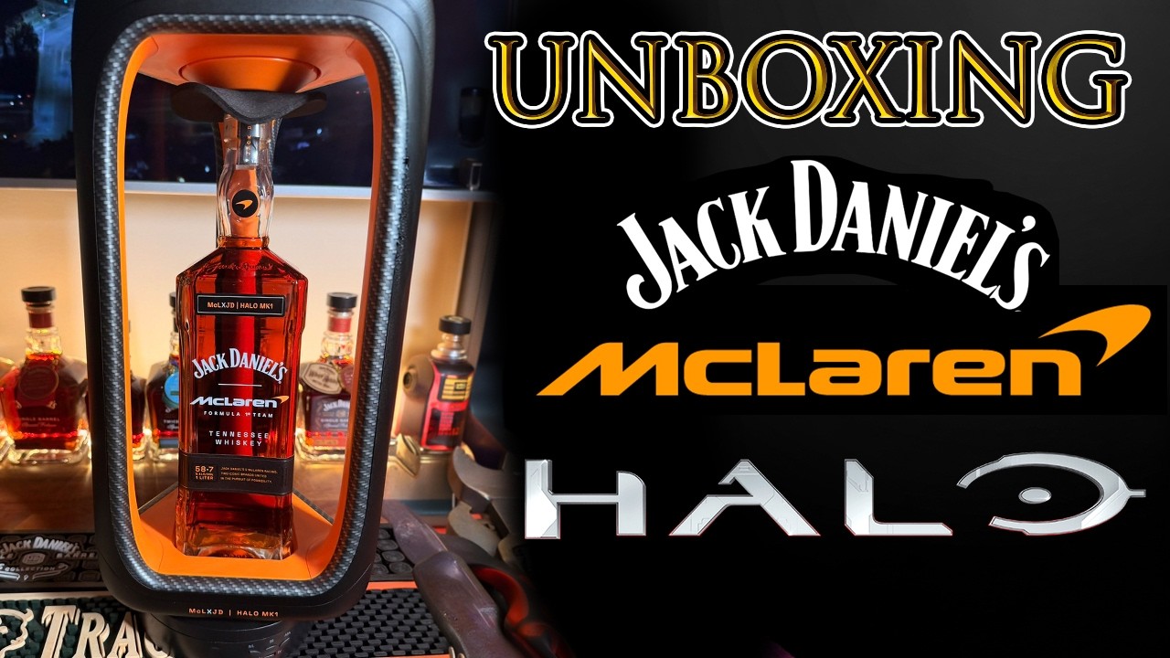 Unboxing of the new Jack Daniels McLaren HALO Coolest bottle in Whiskey history? #JackdanilesMcLaren