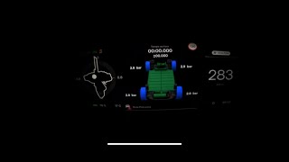 TESLA S PLAID 0 TO 283KM/H....on snow tires 😅