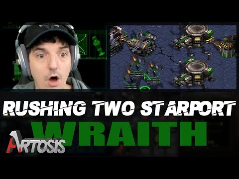 TvP Rushing Two Starport Wraith