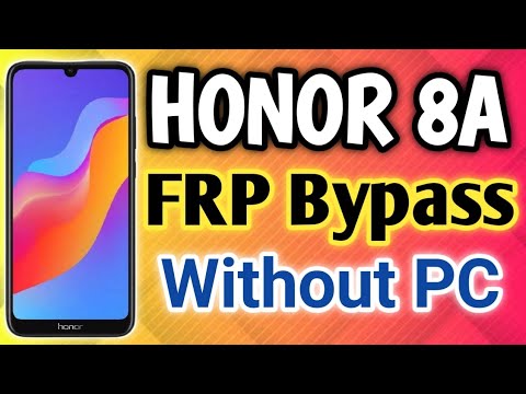 HONOR 8A FRP BYPASS WITHOUT PC / HONOR JAT-L29 GOOGLE ACCOUNT REMOVE
