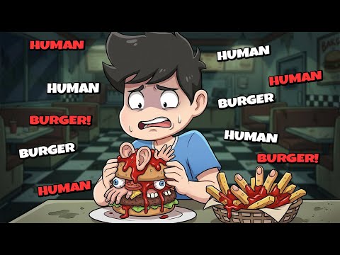 AYOKONG KUMAIN NG BURGER PALAMAN TAO! | Human Fast Food