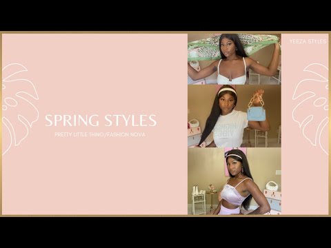 CUTE SPRING CLOTHING  HAUL || PRETTY LITTLE THINGS|| FASHION NOVA