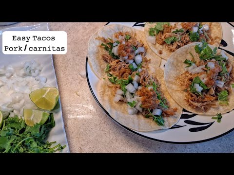 How to make Easy Taco's using carnitas del real