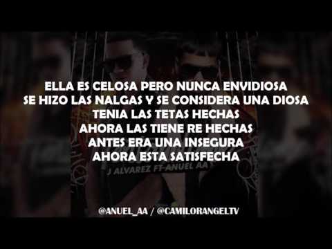TENTANDOME (LETRA) - J ALVAREZ FT ANUEL AA