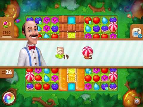 Gardenscapes Level 3380 With No Boosters - Clock Tower: Cozy Armchair