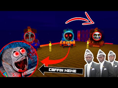 100 Scary Thomas EXE Tank Engine haunt me in minecraft every time I play minecraft !