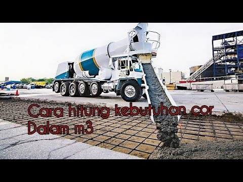 cara menghitung kebutuhan cor dalam meter kubik