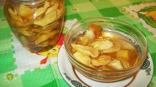 Янтарное варенье из яблок дольками