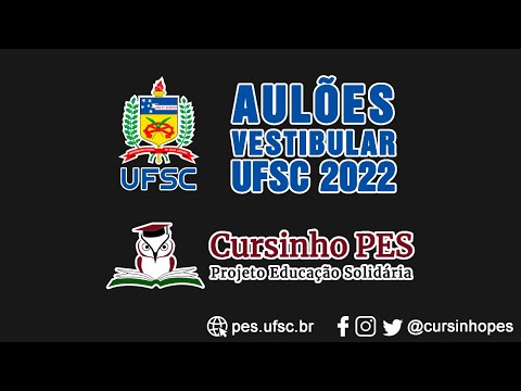 Aulão Vestibular UFSC 2022 - 3º DIA - Geografia - Cursinho PES