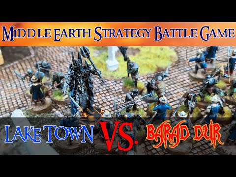 Sauron vs Lake-town, a classic matchup! - MESBG Battle Report