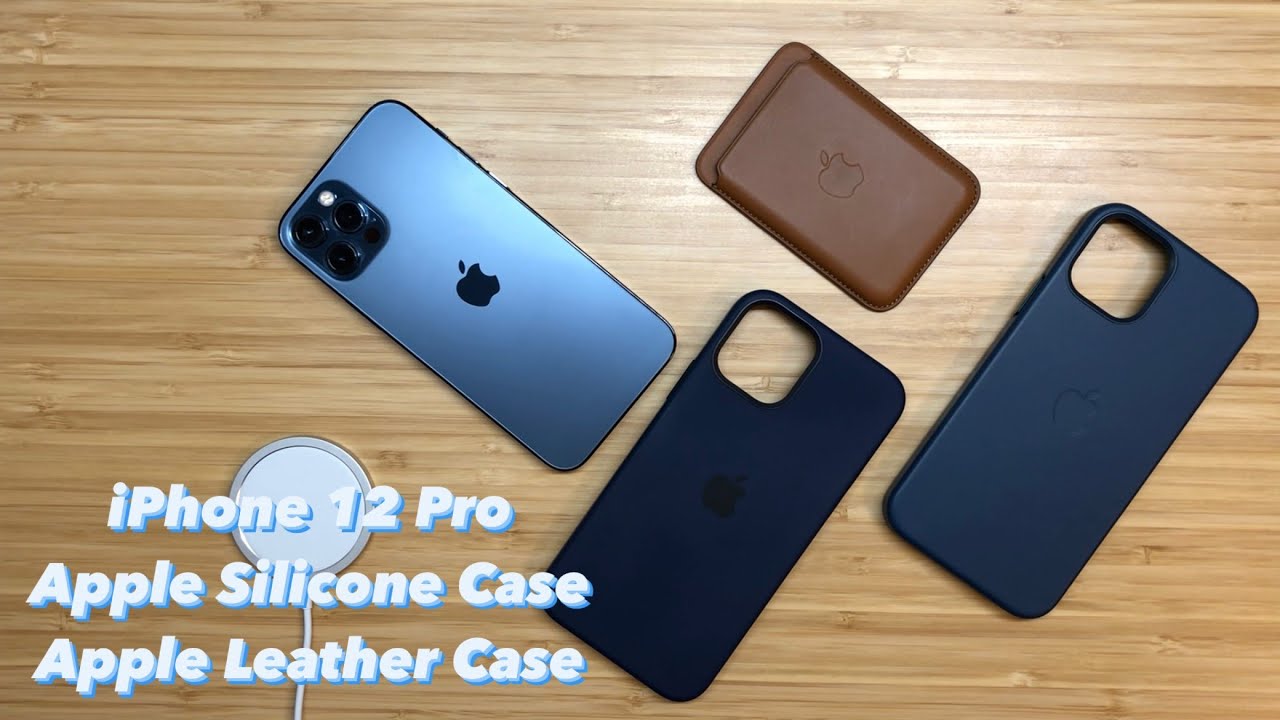 iPhone 12 Pro Apple Silicone Case vs. Apple Leather Case