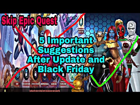 5 Important Suggestions For New Players And F2p After Update - Marvel Future Fight