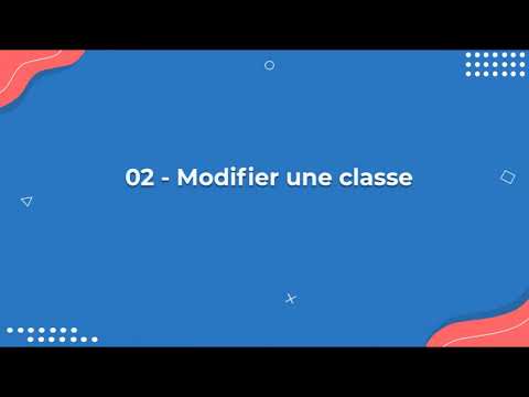 01 -  Ajouter modifier supprimer une Classe
