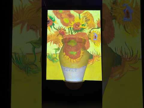 Van Gogh. Visual arts 3D 🤩#vangogh #vangoghart #art3d #visual #visualart #exhibition #flowers #art