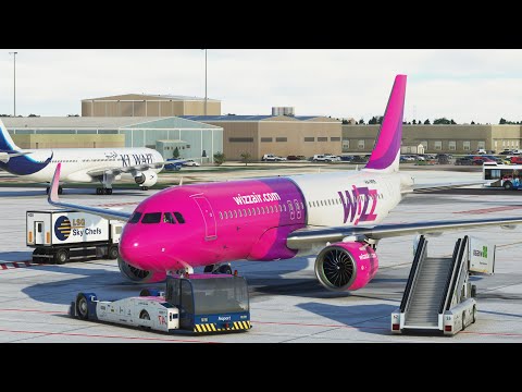 Flight Simulator 2020 | Wizz Air Airbus A320neo takeoff from Riga Airport in 4K | TrackIR