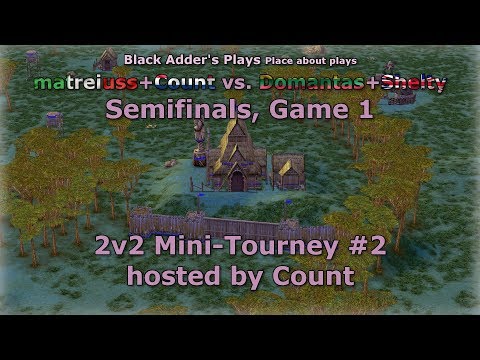 Count's 2v2 Mini-Tourney #2, SF - matreiuss+Count vs. Domantas+Shelty, G1 - Age of Mythology: TT